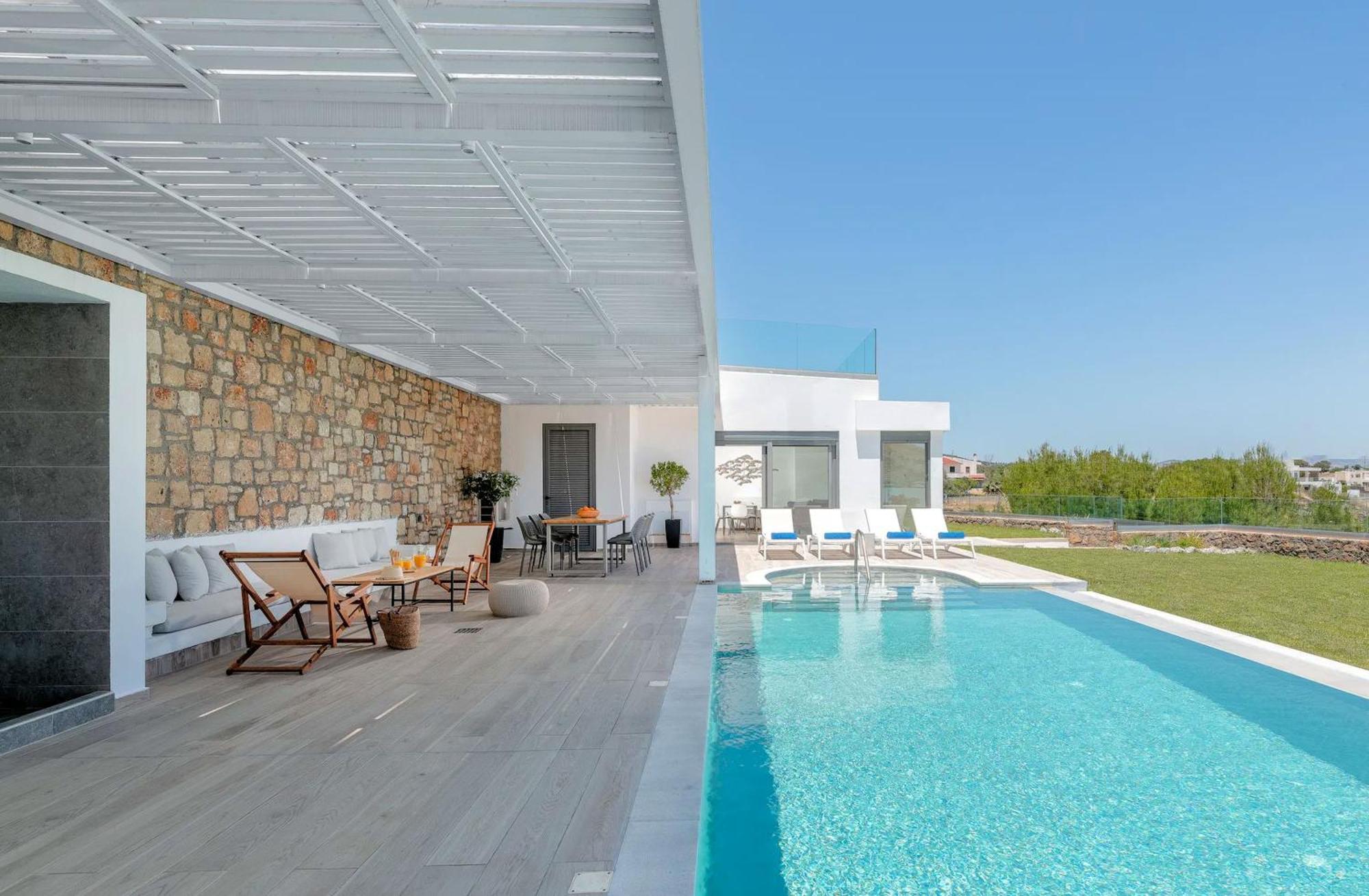 Executive Rhodes Akrotiri Stunning Sea Views 3 Bedrooms Líndos