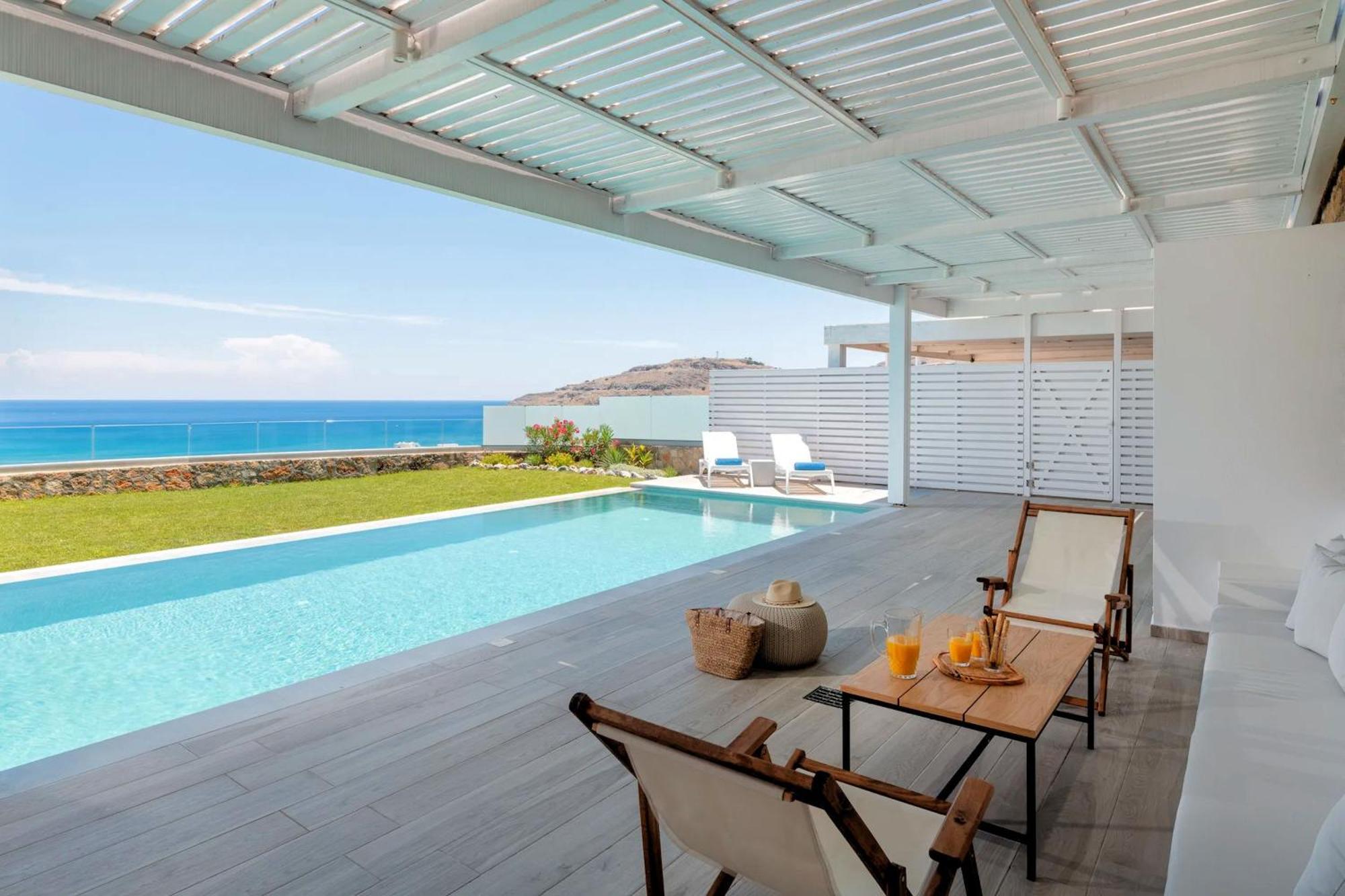 Villa Executive Rhodes Akrotiri Stunning Sea Views 3 Bedrooms Líndos